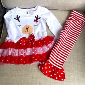 Sweet Heart Rose, Holiday, Matching 2-piece Set, Size 2T